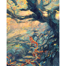 Load image into Gallery viewer, AB Diamond Painting - Full Round - Wonderful scenery in the woods (40*50CM)