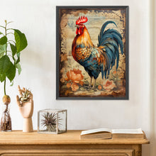 Load image into Gallery viewer, Diamond Painting - Full Round - Flowers and rooster (30*40CM)