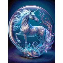 Load image into Gallery viewer, Diamond Painting - Full Round - unicorn in crystal (30*40CM)