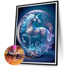 Load image into Gallery viewer, Diamond Painting - Full Round - unicorn in crystal (30*40CM)