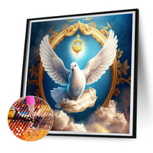 Load image into Gallery viewer, Diamond Painting - Full Round - white dove of heaven (30*30CM)