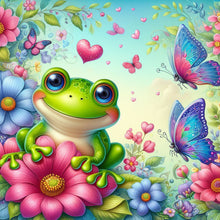 Load image into Gallery viewer, Diamond Painting - Full Round - flower frog (30*30CM)