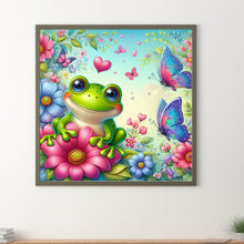 Load image into Gallery viewer, Diamond Painting - Full Round - flower frog (30*30CM)