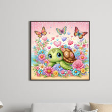 Load image into Gallery viewer, Diamond Painting - Full Round - flower bush turtle (30*30CM)