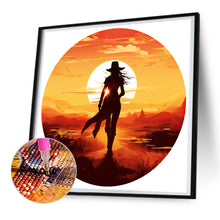 Load image into Gallery viewer, Diamond Painting - Full Round - western cowgirl (30*30CM)