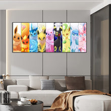 Load image into Gallery viewer, Diamond Painting - Full Round - Pokemon evolution (100*40CM)