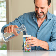 Load image into Gallery viewer, Easter 470ML Travel Diamond Painting Art Cup BPA Free With Lid (Flower Gnome)