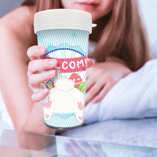 Load image into Gallery viewer, Easter 470ML Travel Diamond Painting Art Cup BPA Free With Lid (Rabbit Bottom)