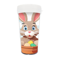 Load image into Gallery viewer, Easter 470ML Travel Home Diamond Painting Art Cup BPA Free With Lid (Rabbit Egg)