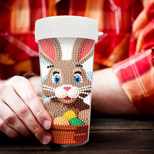 Load image into Gallery viewer, Easter 470ML Travel Home Diamond Painting Art Cup BPA Free With Lid (Rabbit Egg)