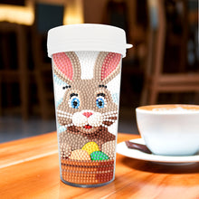 Load image into Gallery viewer, Easter 470ML Travel Home Diamond Painting Art Cup BPA Free With Lid (Rabbit Egg)