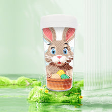 Load image into Gallery viewer, Easter 470ML Travel Home Diamond Painting Art Cup BPA Free With Lid (Rabbit Egg)
