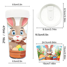Load image into Gallery viewer, Easter 470ML Travel Home Diamond Painting Art Cup BPA Free With Lid (Rabbit Egg)