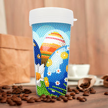 Load image into Gallery viewer, Easter 470ML Travel Home Diamond Painting Art Water Cup BPA Free With Lid (Eggs)