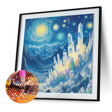Load image into Gallery viewer, Diamond Painting - Full Round - Crystal Mountain under the Moon (30*30CM)