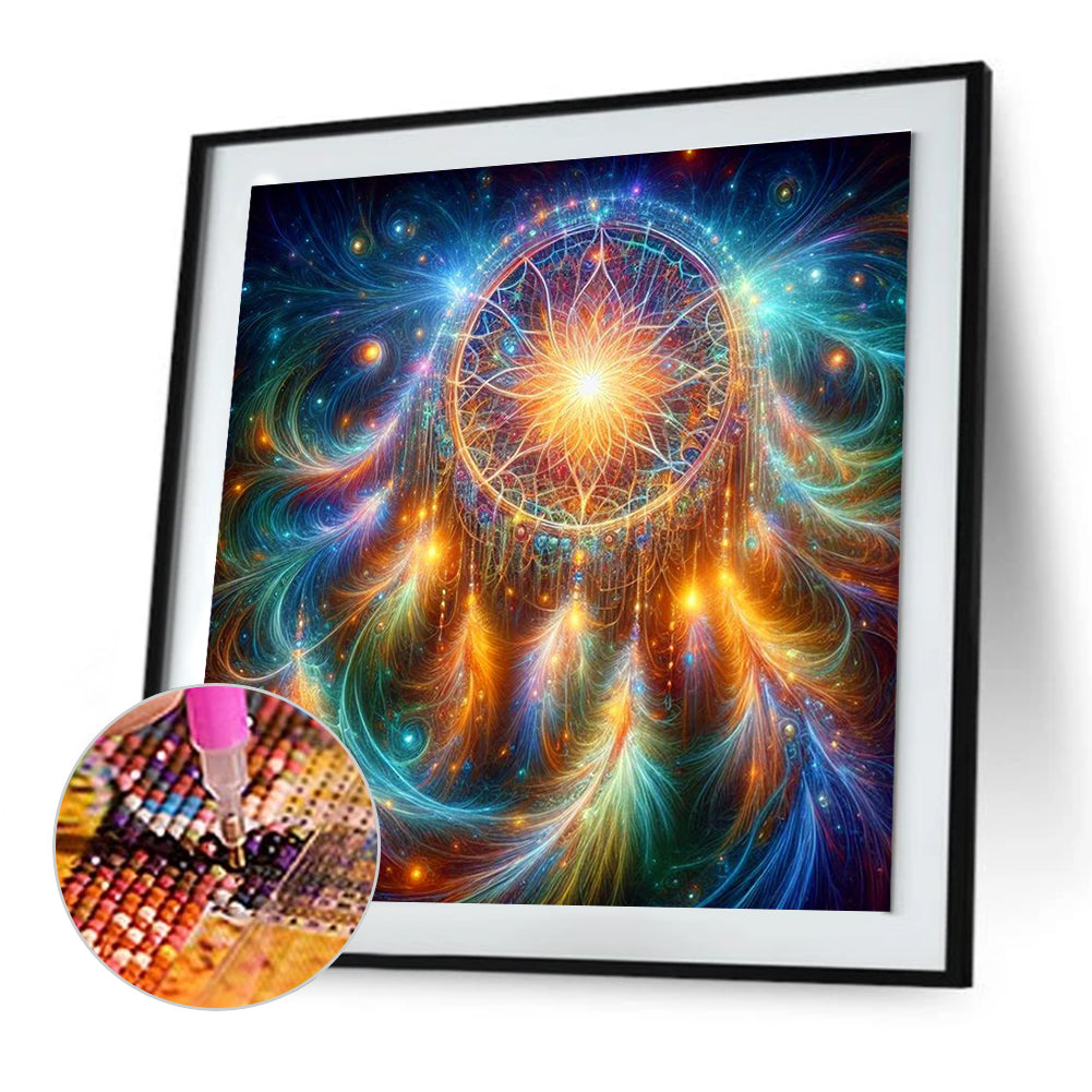 Diamond Painting - Full Round - Fantasy Star Dream Catcher (30*30CM)