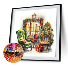 Load image into Gallery viewer, Diamond Painting - Full Round - Floor-to-ceiling green sofa (30*30CM)