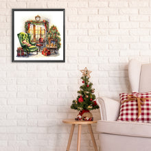 Load image into Gallery viewer, Diamond Painting - Full Round - Floor-to-ceiling green sofa (30*30CM)