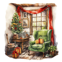 Load image into Gallery viewer, Diamond Painting - Full Round - Indoor green sofa (30*30CM)