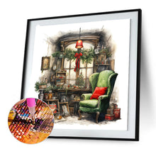 Load image into Gallery viewer, Diamond Painting - Full Round - black green sofa (30*30CM)