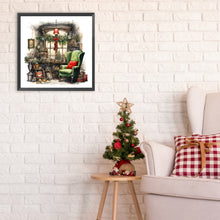 Load image into Gallery viewer, Diamond Painting - Full Round - black green sofa (30*30CM)