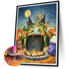 Load image into Gallery viewer, Diamond Painting - Full Round - Green dinosaur soup (30*40CM)