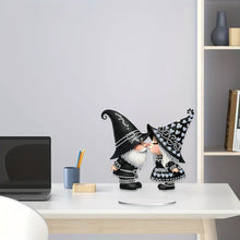 Load image into Gallery viewer, Acrylic Cute Gnome Special Shape Diamond Painting Desktop Home Decor (Couple)