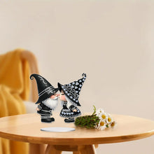 Load image into Gallery viewer, Acrylic Cute Gnome Special Shape Diamond Painting Desktop Home Decor (Couple)