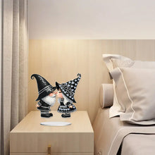 Load image into Gallery viewer, Acrylic Cute Gnome Special Shape Diamond Painting Desktop Home Decor (Couple)