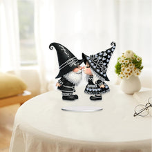 Load image into Gallery viewer, Acrylic Cute Gnome Special Shape Diamond Painting Desktop Home Decor (Couple)