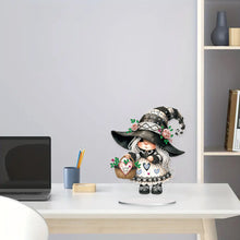 Load image into Gallery viewer, Acrylic Gnome Special Shape Diamond Painting Desktop Home Decor (Flower Basket)