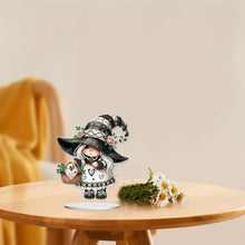 Load image into Gallery viewer, Acrylic Gnome Special Shape Diamond Painting Desktop Home Decor (Flower Basket)