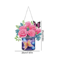 Load image into Gallery viewer, Glow Butterfly Vase 5D DIY Diamond Painting Dots Pendant Office Decor (KJ098)