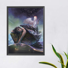 Load image into Gallery viewer, Diamond Painting - Full Round - black and white angel (40*50CM)