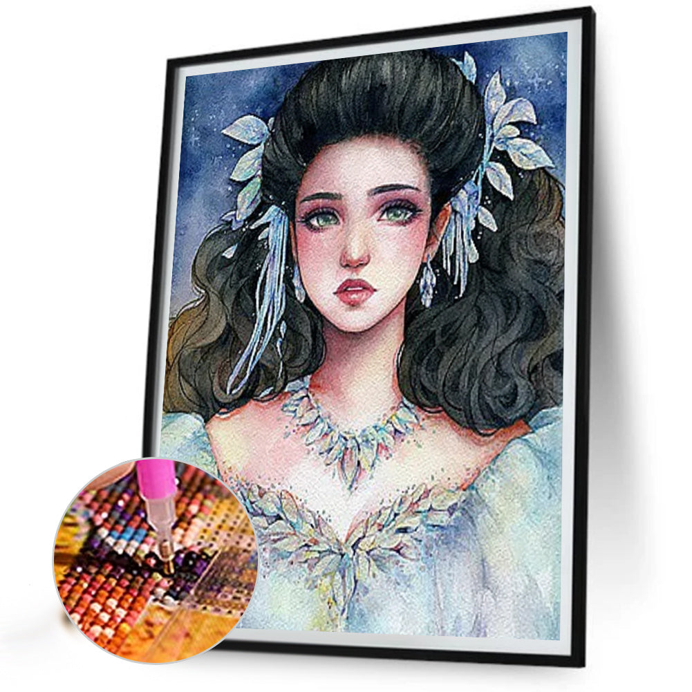 Diamond Painting - Full Round - girl in fancy dress (40*50CM)