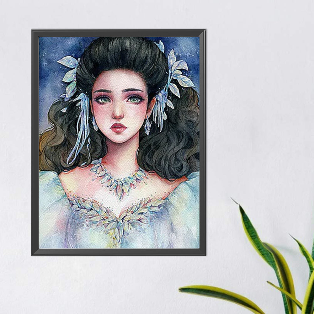 Diamond Painting - Full Round - girl in fancy dress (40*50CM)