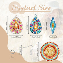 Load image into Gallery viewer, 4 Pairs Double Sided Holiday Diamond Art Earrings for Women Girls (Earrings 2)