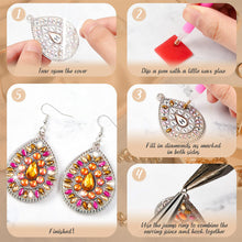 Load image into Gallery viewer, 8 Pairs Double Sided Diamond Painting DIY Earring Making Kit for Women Girls (1)