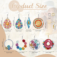 Load image into Gallery viewer, 8 Pairs Double Sided Diamond Painting DIY Earring Making Kit for Women Girls (1)