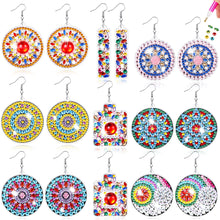 Load image into Gallery viewer, 8 Pairs Double Sided Diamond Painting DIY Earring Making Kit for Women Girls (2)
