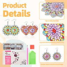 Load image into Gallery viewer, 8 Pairs Double Sided Diamond Painting DIY Earring Making Kit for Women Girls (6)