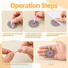 Load image into Gallery viewer, 8 Pairs Double Sided Diamond Painting DIY Earring Making Kit for Women Girls (6)