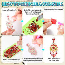 Load image into Gallery viewer, 10 Pairs Double Sided Diamond Painting Earrings Gift for Women Girls (Style 2)