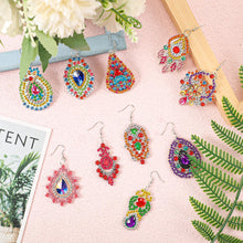 Load image into Gallery viewer, 10 Pairs Double Sided Diamond Painting Earrings Gift for Women Girls (Style 4)