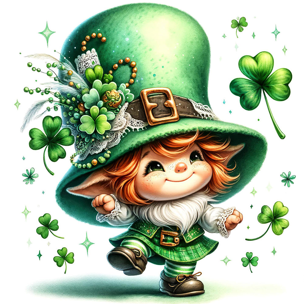 Diamond Painting - Full Round - Four-leaf clover spirit (30*30CM)