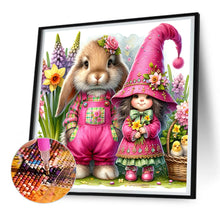 Load image into Gallery viewer, Diamond Painting - Full Round - easter flowers bunny (30*30CM)