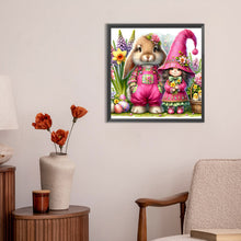 Load image into Gallery viewer, Diamond Painting - Full Round - easter flowers bunny (30*30CM)