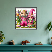 Load image into Gallery viewer, Diamond Painting - Full Round - easter flowers bunny (30*30CM)