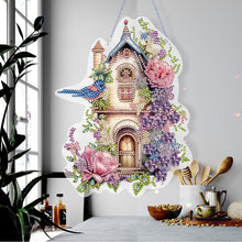 Load image into Gallery viewer, Acrylic Single Side Flower Birdcage Diamond Painting Hanging Pendant Home Decor