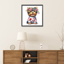 Load image into Gallery viewer, Diamond Painting - Partial Special Shaped - Garland Yorkshire (30*30CM)